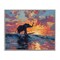 Stupell Industries Sunset Surf Elephant Framed Giclee, design by Ziwei Li